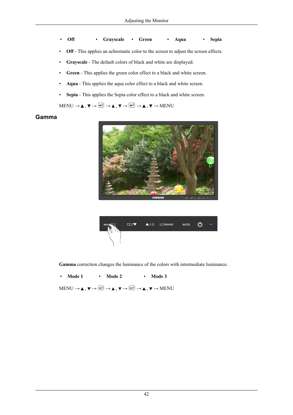 Gamma | Samsung 2443BWX User Manual | Page 43 / 74