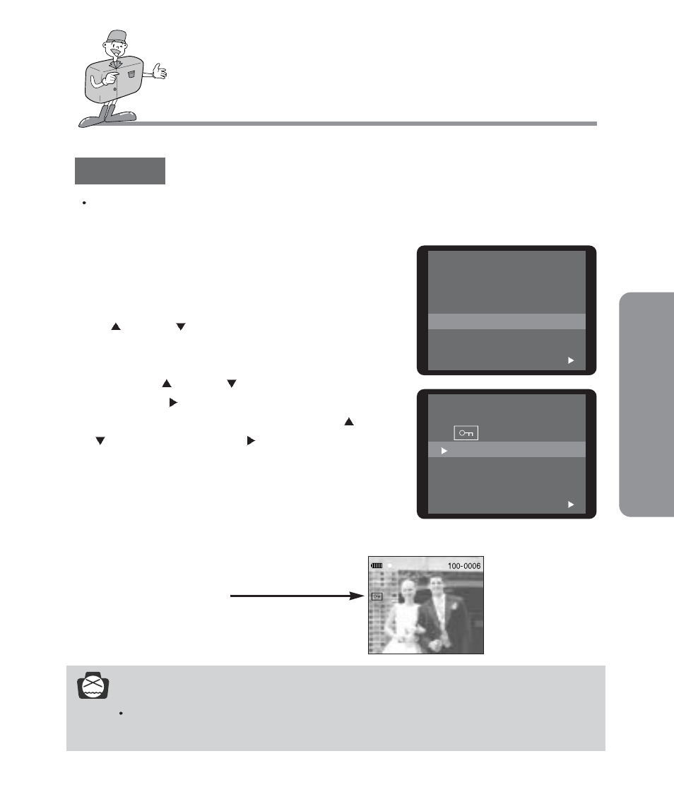 Adv anced, Play mode, Notice | Protect | Samsung Digimax 201 User Manual | Page 65 / 120