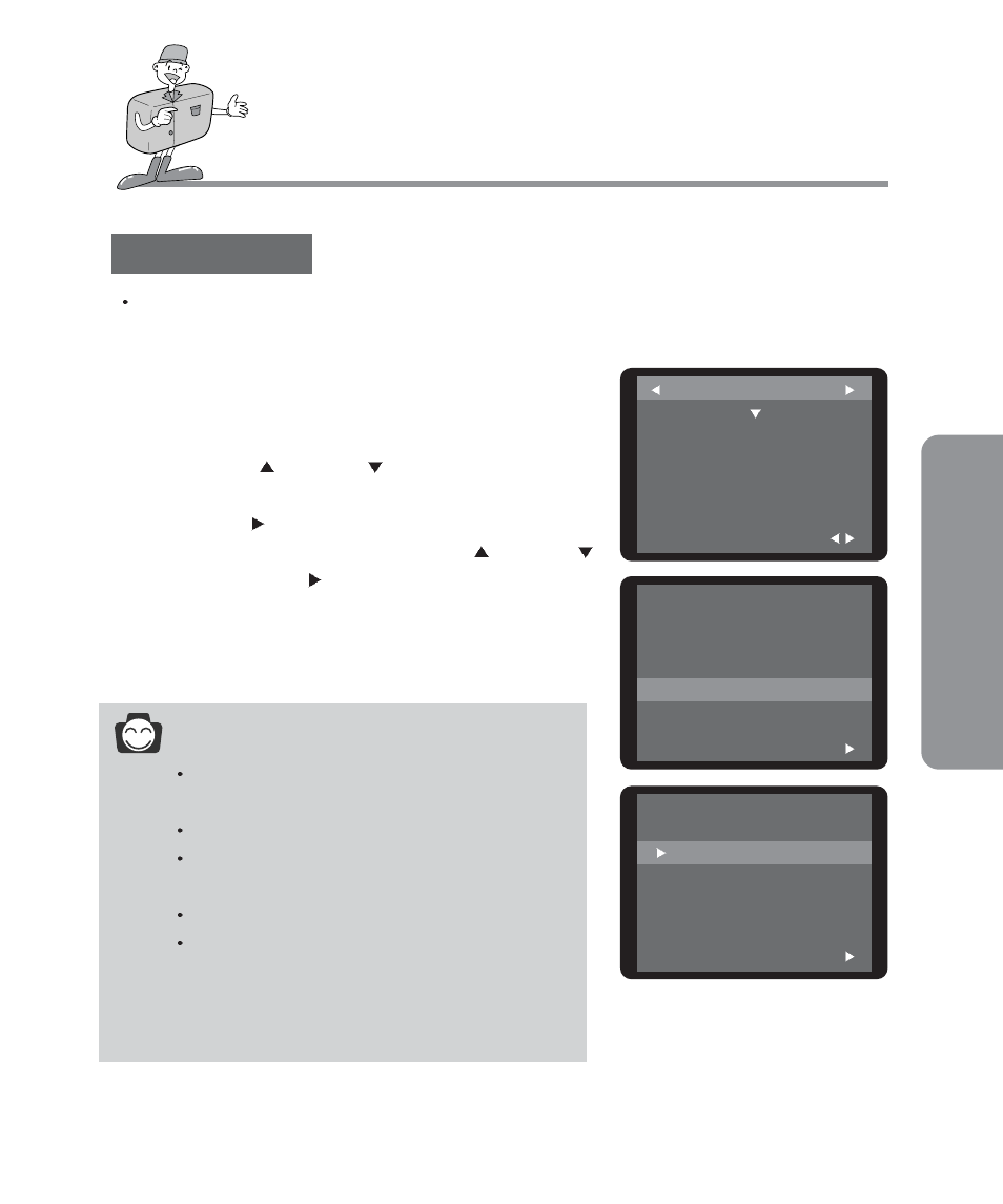 Adv anced setup mode, Information, Date imprint | Samsung Digimax 201 User Manual | Page 69 / 120