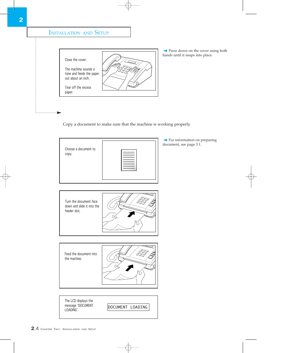 Making a copy | Samsung SF 110T User Manual | Page 22 / 90