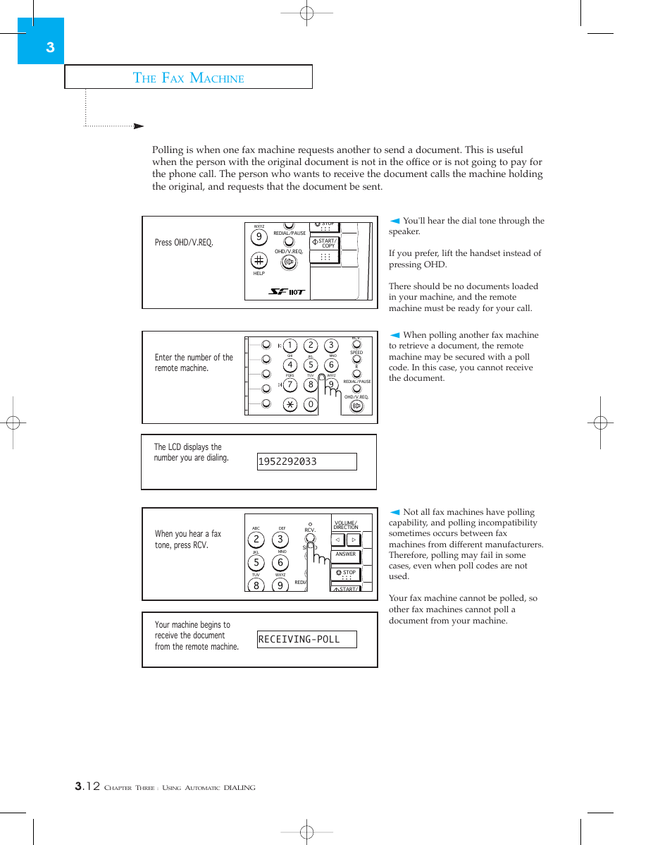 Polling, Achine | Samsung SF 110T User Manual | Page 44 / 90