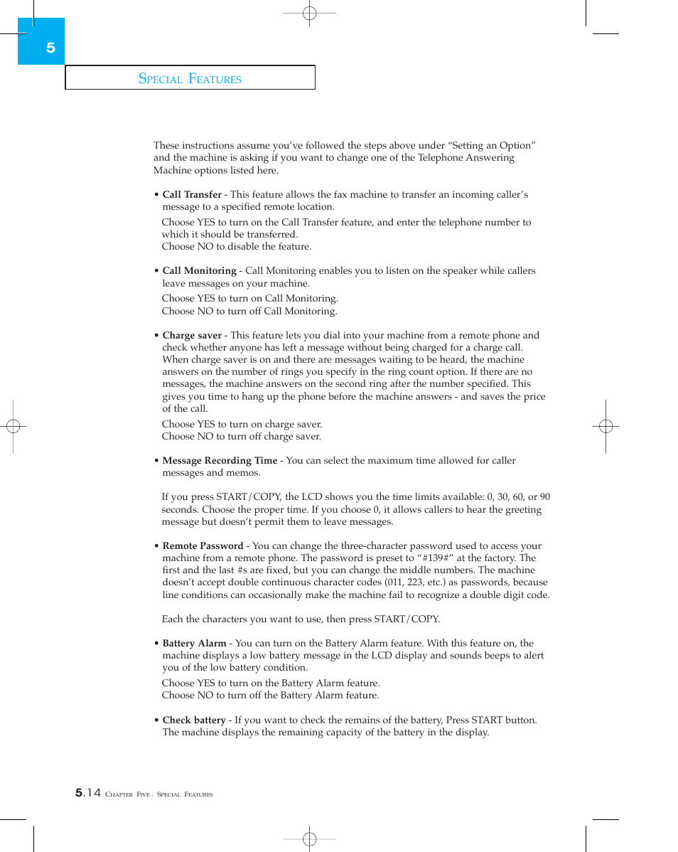 Samsung SF 110T User Manual | Page 72 / 90