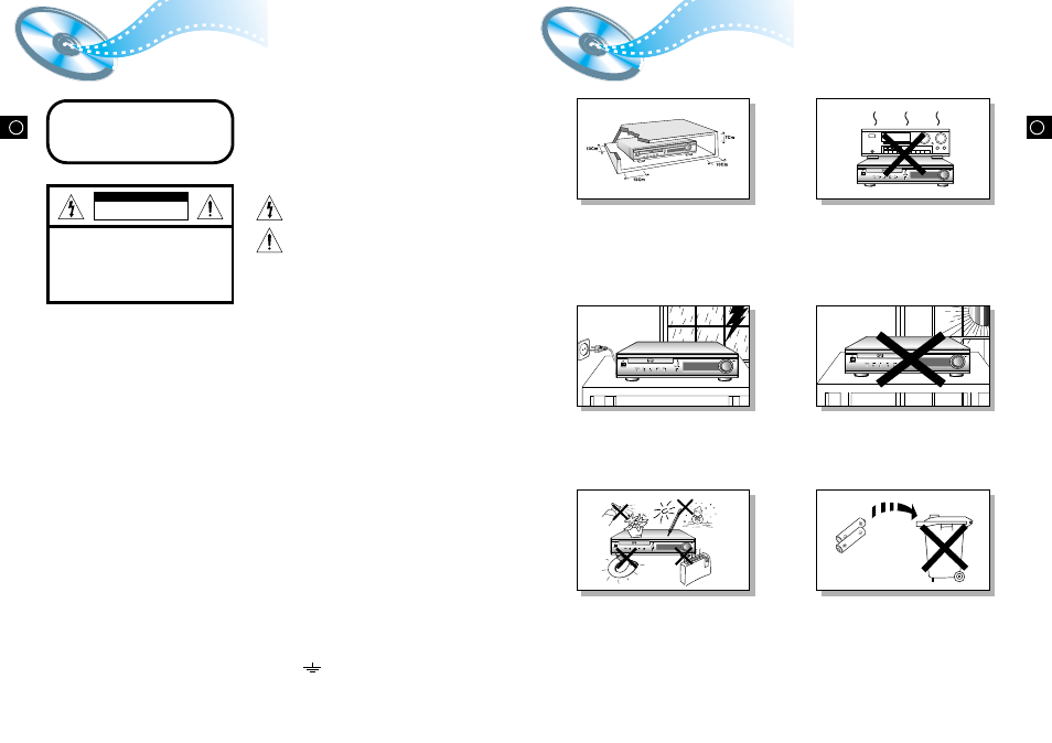 Safety warnings, Precautions, Precautions safety warnings | Samsung HT-DL80D User Manual | Page 2 / 25