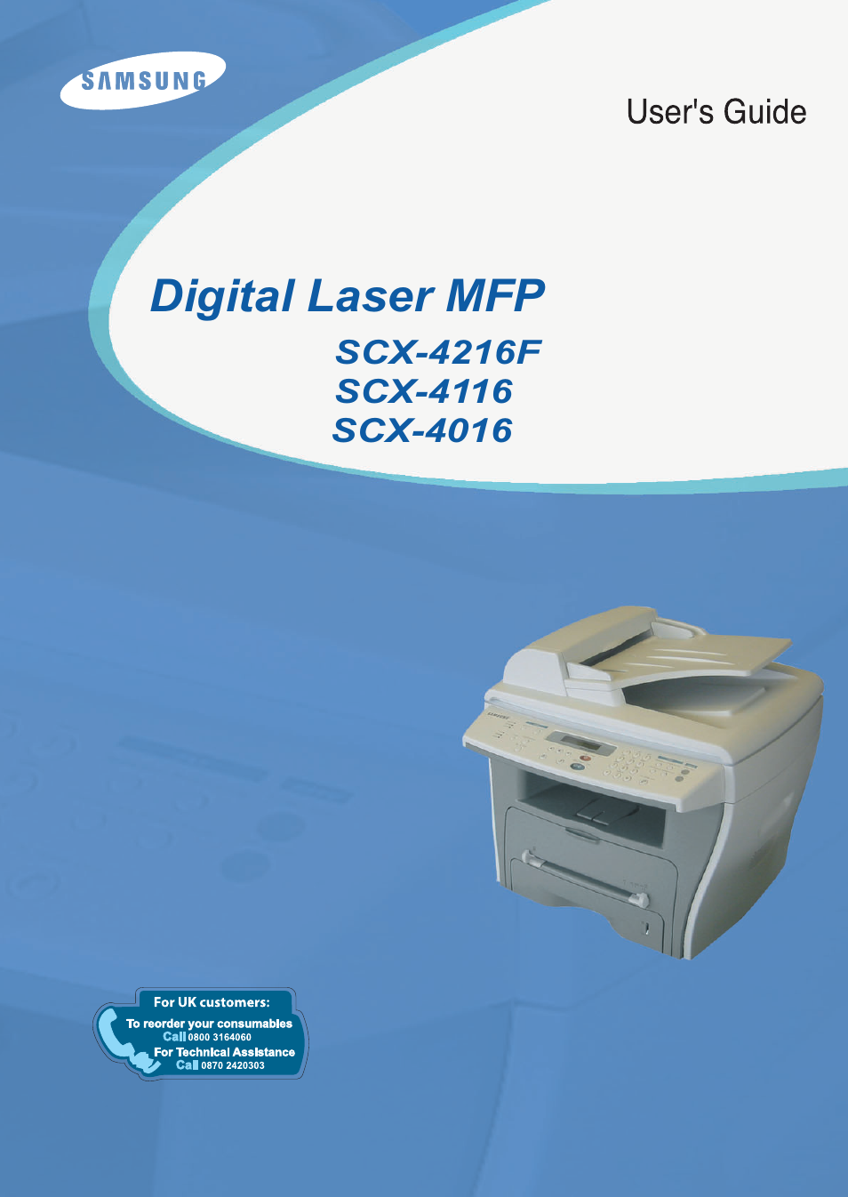 Samsung SCX-4216F User Manual | 225 pages