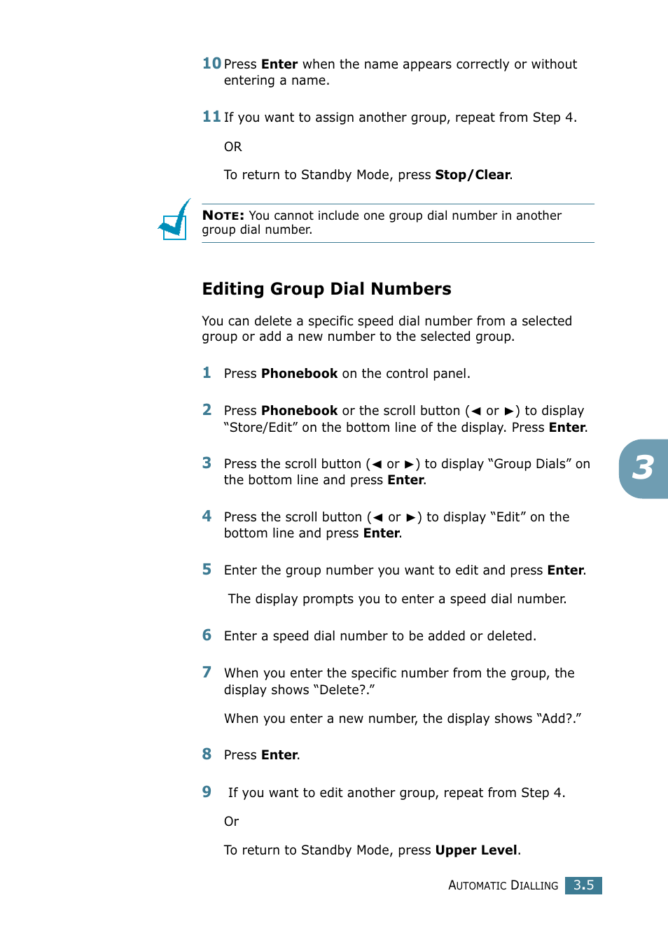 Editing group dial numbers | Samsung SCX-4216F User Manual | Page 201 / 225