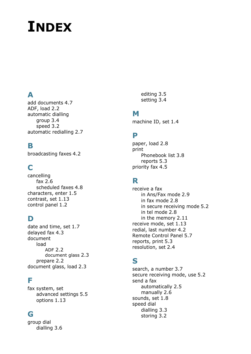 Index, Ndex | Samsung SCX-4216F User Manual | Page 223 / 225