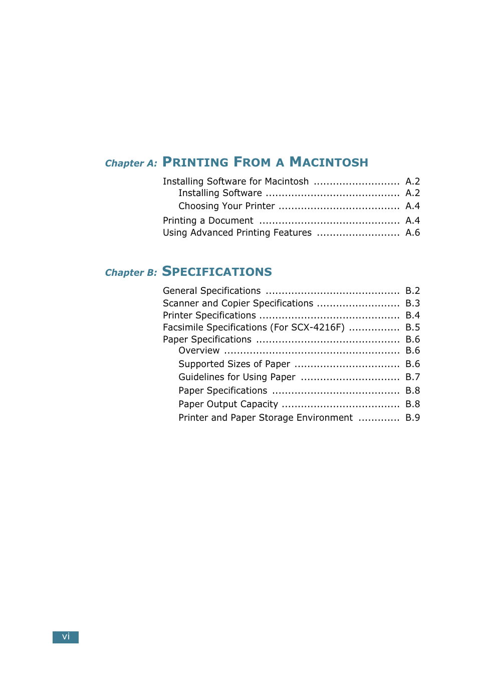 Samsung SCX-4216F User Manual | Page 7 / 225