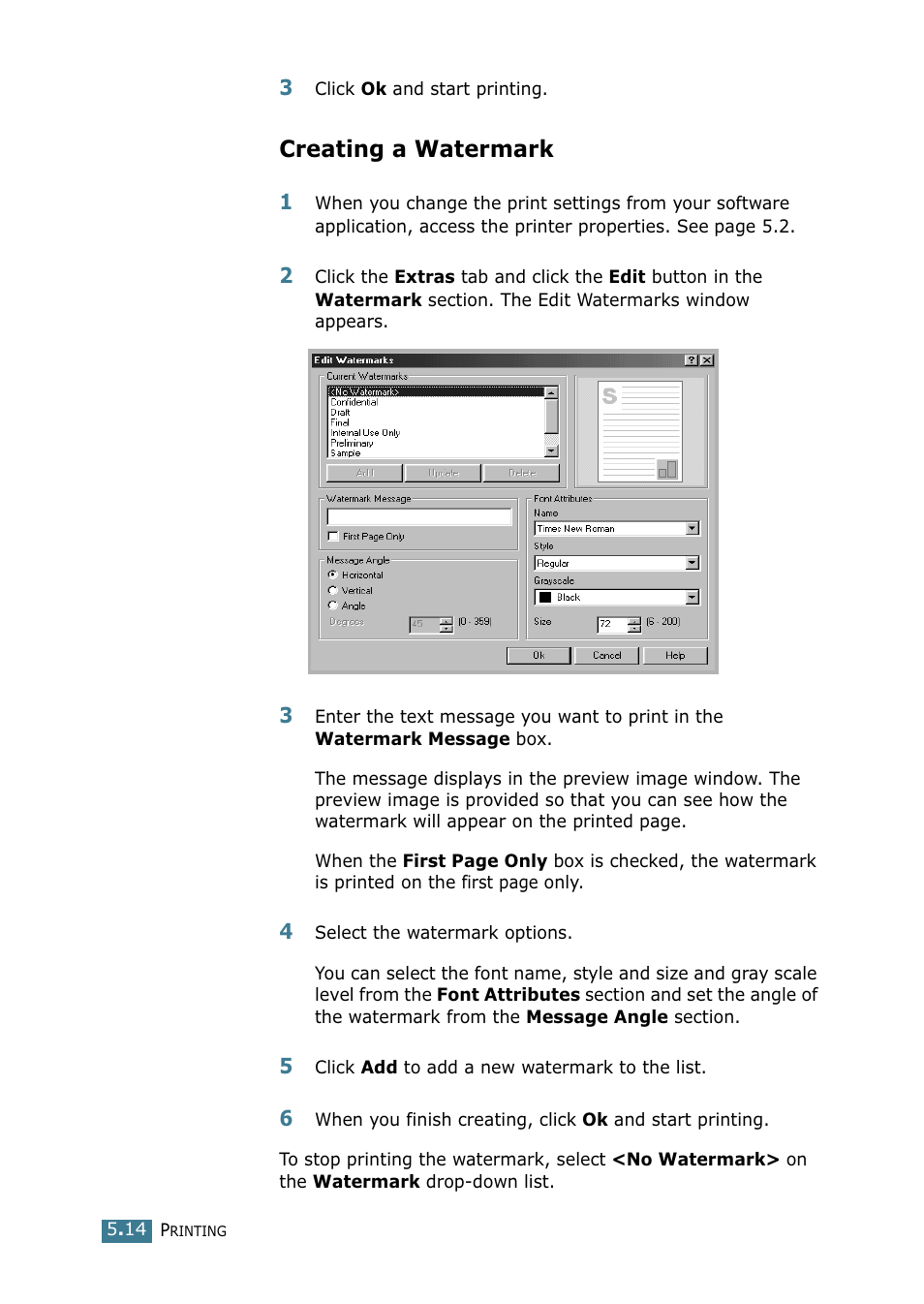 Creating a watermark | Samsung SCX-4216F User Manual | Page 91 / 225