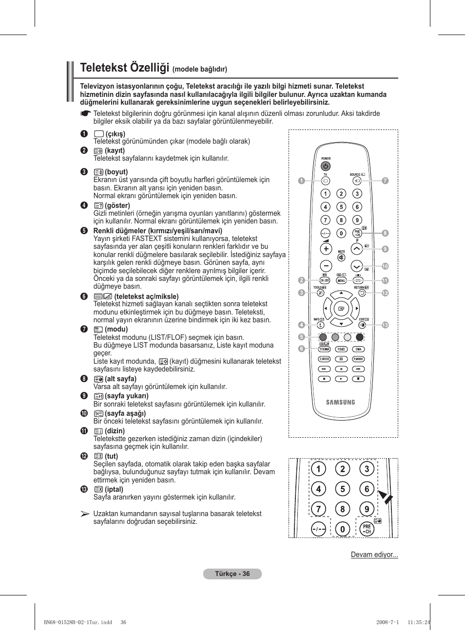 Teletekst özelliği | Samsung BN68-01528B-02 User Manual | Page 123 / 427