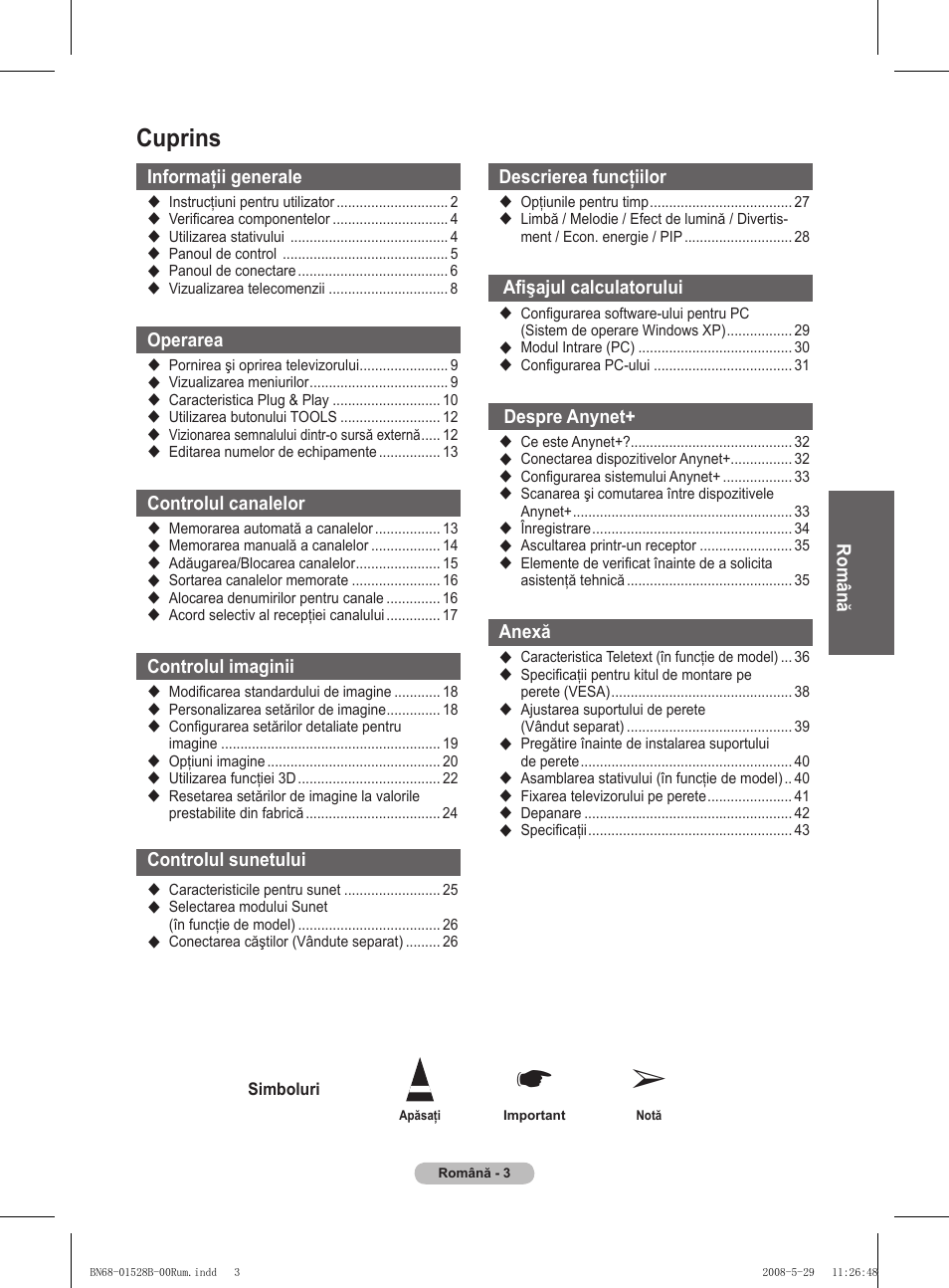 Cuprins | Samsung BN68-01528B-02 User Manual | Page 133 / 427