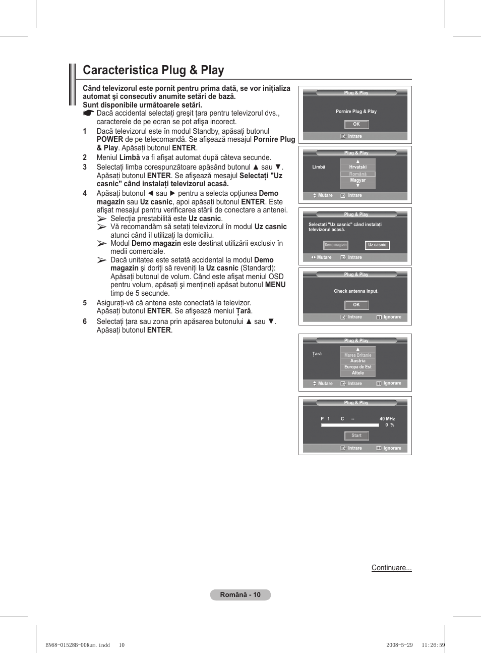 Caracteristica plug & play | Samsung BN68-01528B-02 User Manual | Page 140 / 427
