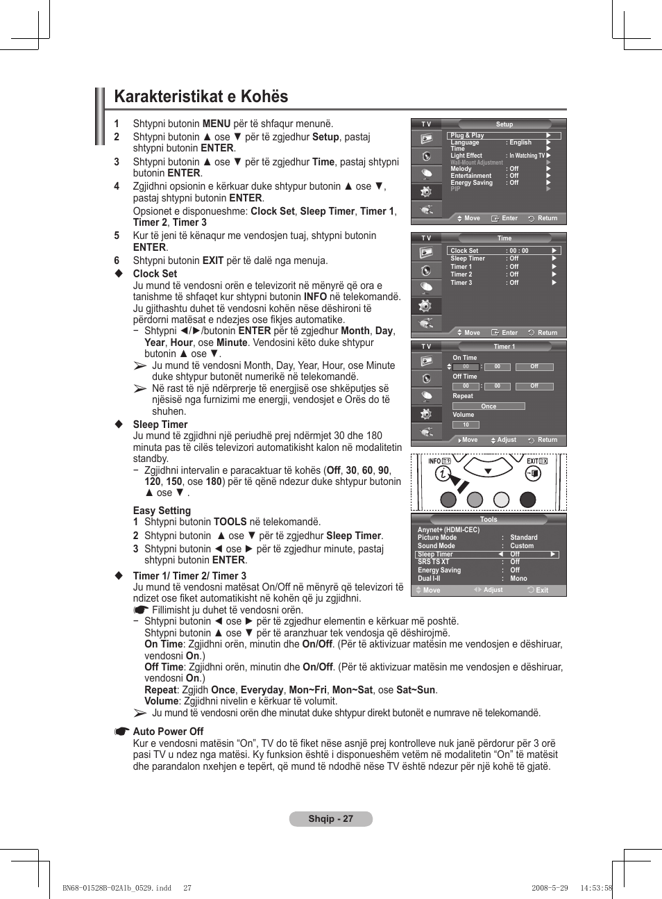 Karakteristikat e kohës | Samsung BN68-01528B-02 User Manual | Page 369 / 427