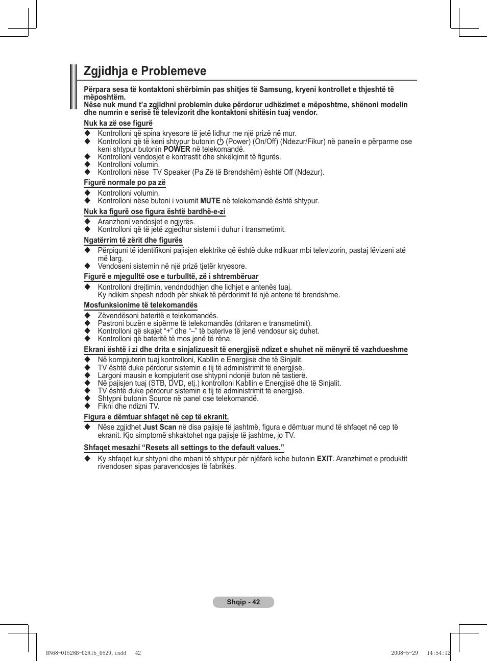 Zgjidhja e problemeve | Samsung BN68-01528B-02 User Manual | Page 384 / 427