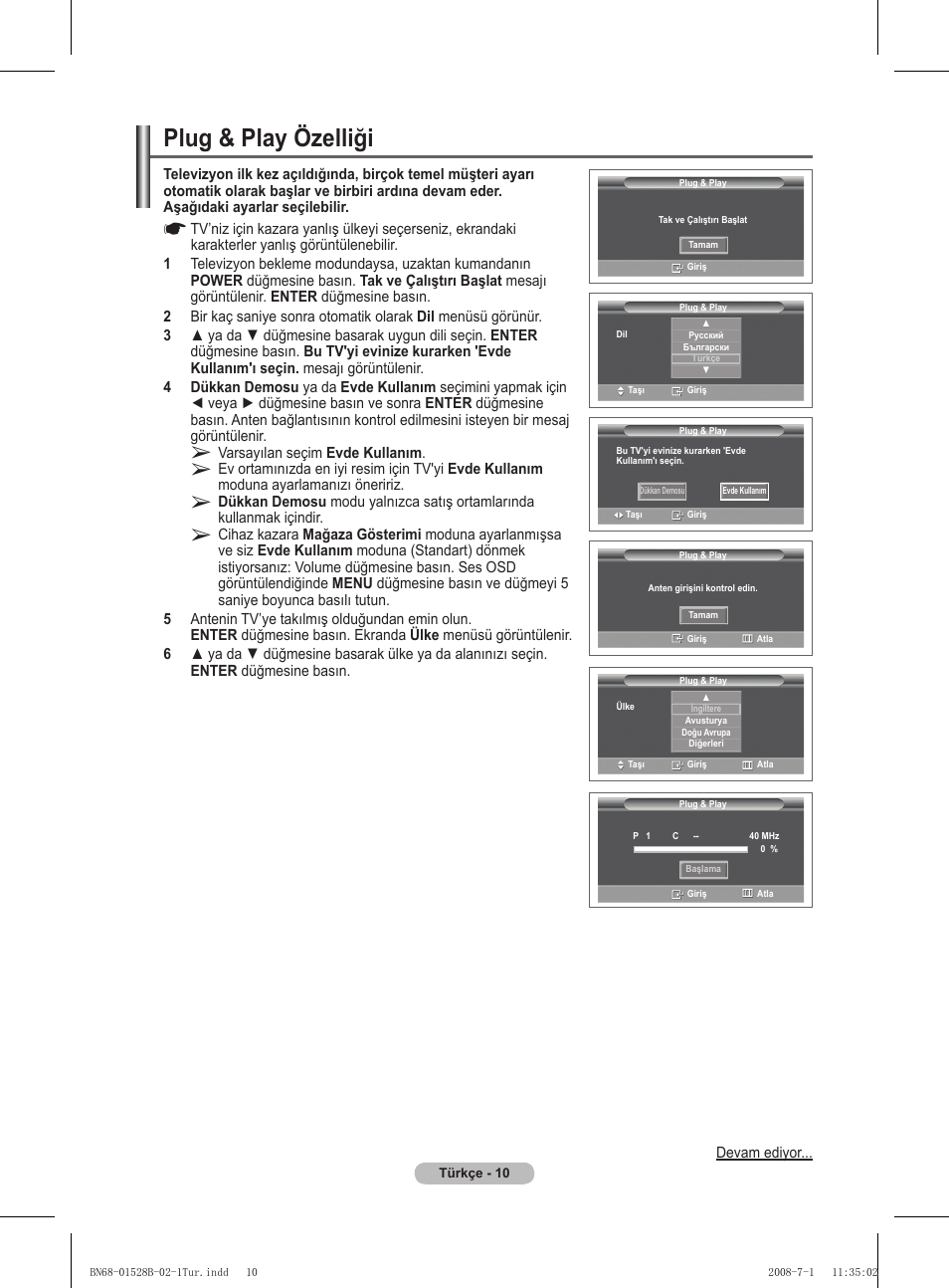 Plug & play özelliği | Samsung BN68-01528B-02 User Manual | Page 97 / 427