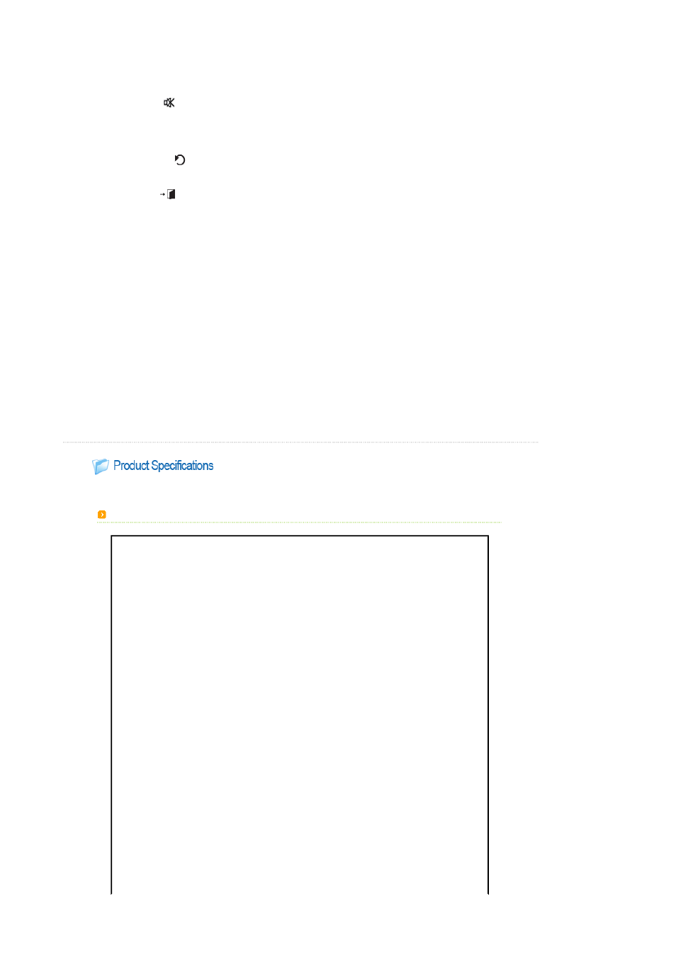 Product specifications | Samsung SP-L250 User Manual | Page 13 / 37