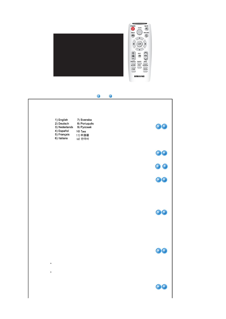 Option | Samsung SP-L250 User Manual | Page 29 / 37
