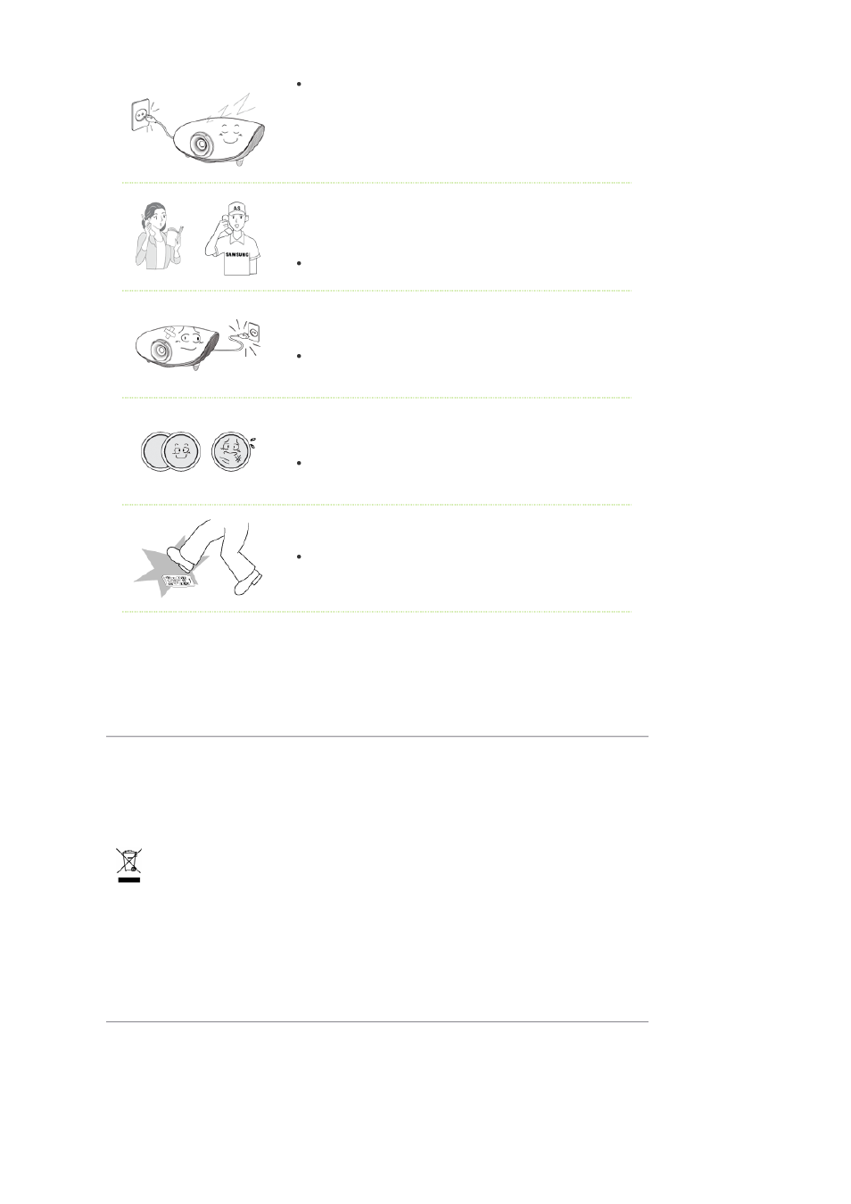 Samsung SP-L250 User Manual | Page 6 / 37