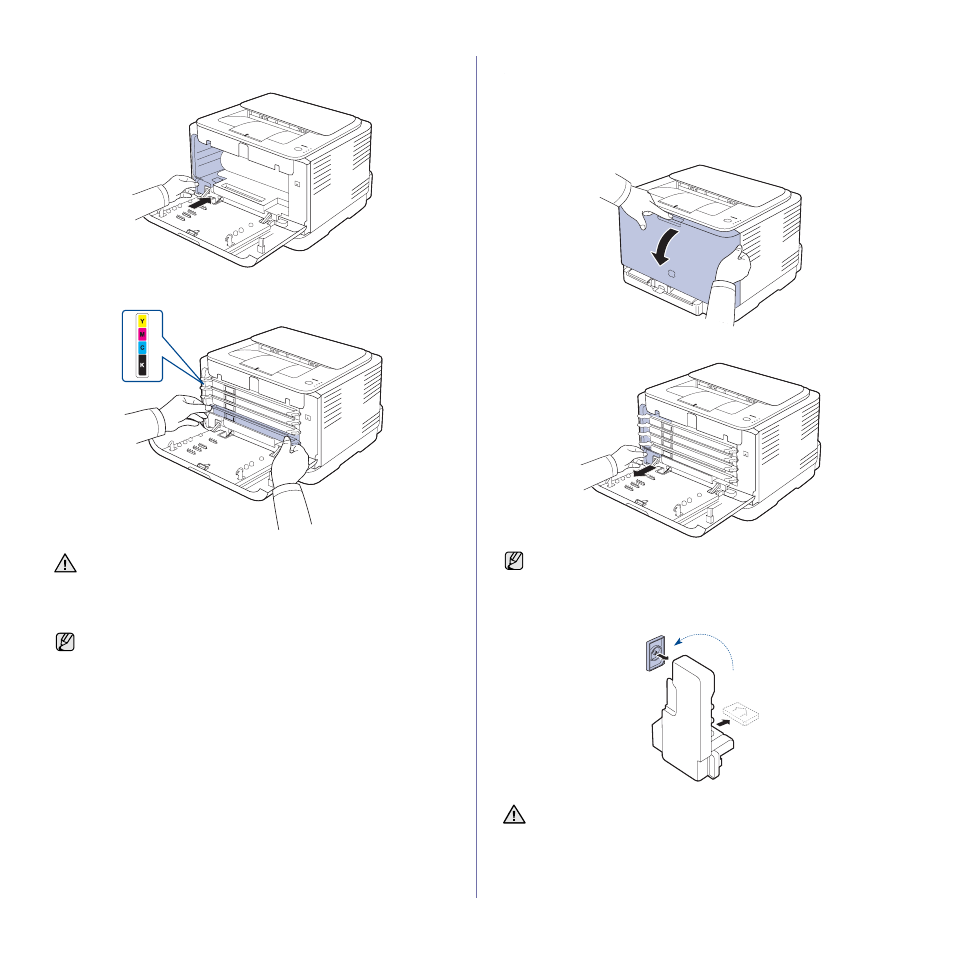 Replacing the waste toner container | Samsung CLP-310N User Manual | Page 37 / 99