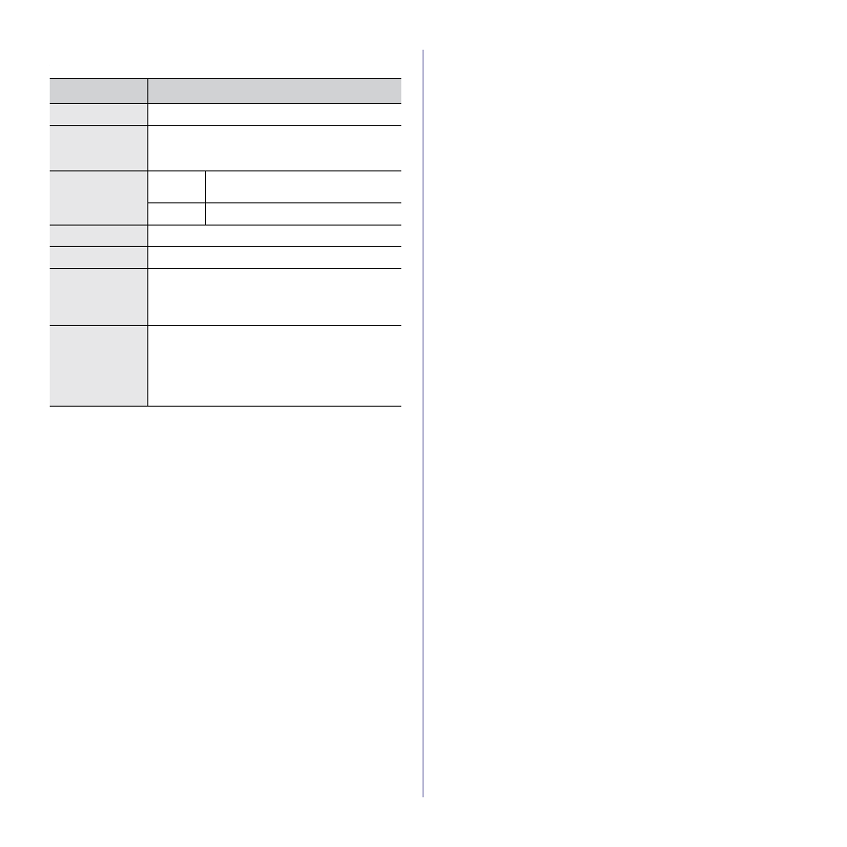 Printer specifications | Samsung CLP-310N User Manual | Page 49 / 99
