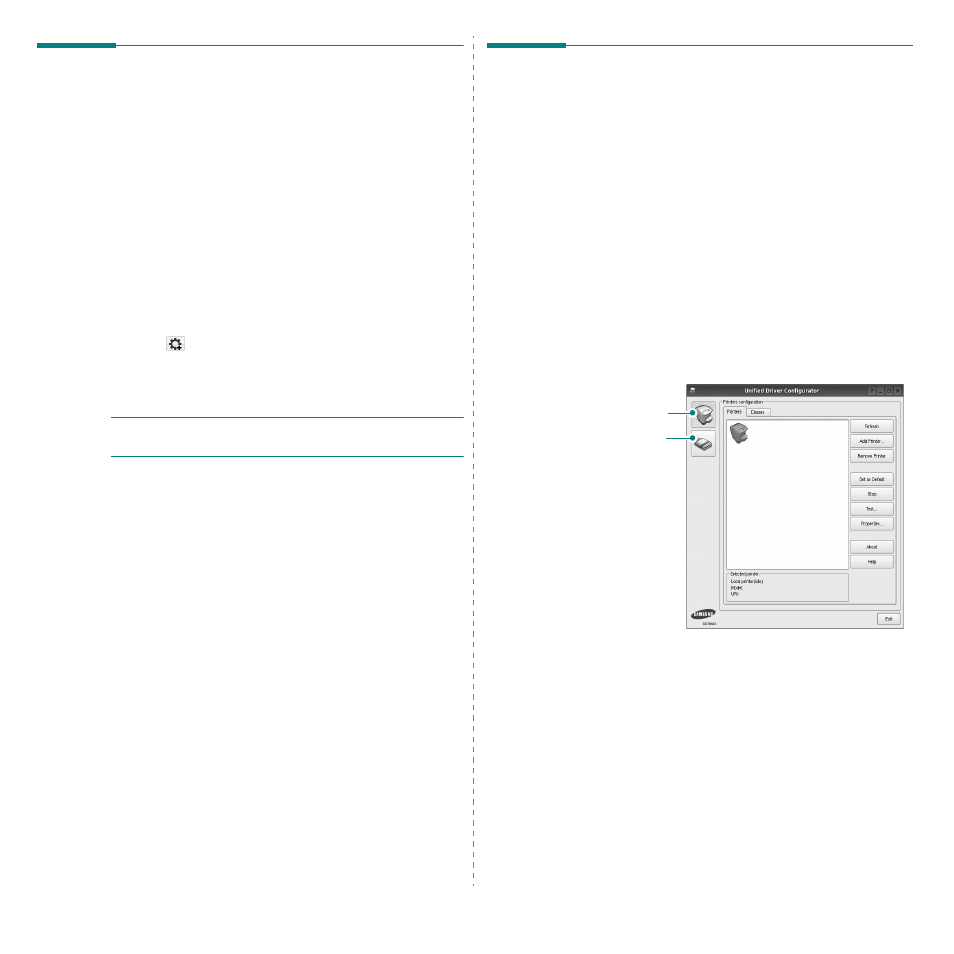 Using setip program, Starting the program, Using the unified driver configurator | Opening the unified driver configurator | Samsung CLP-310N User Manual | Page 87 / 99