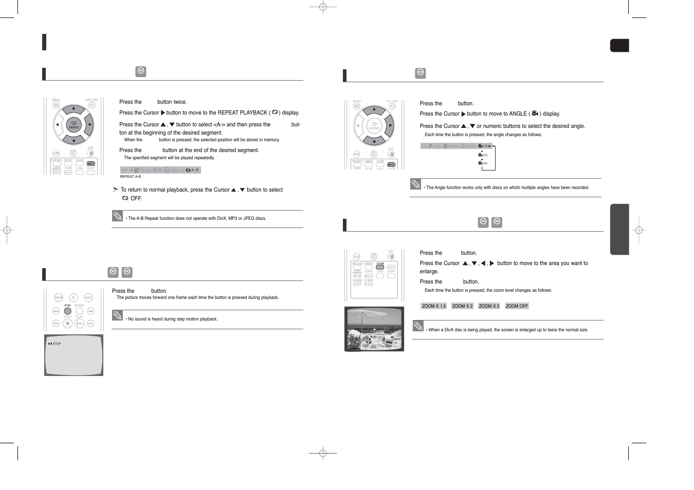 Using the playback function, Con’t) | Samsung HT-X200 User Manual | Page 17 / 30