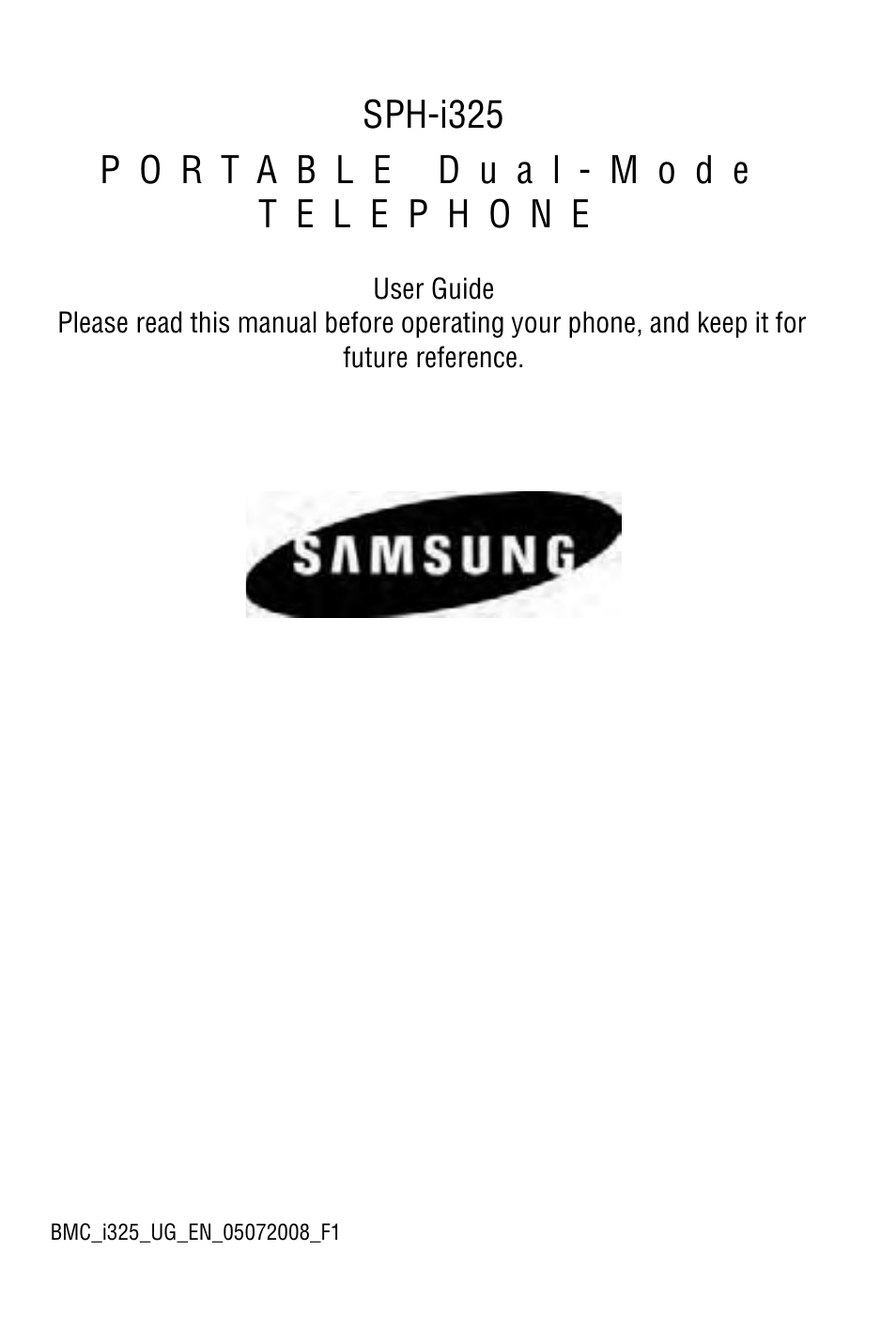 Samsung SPH-I325 User Manual | 164 pages
