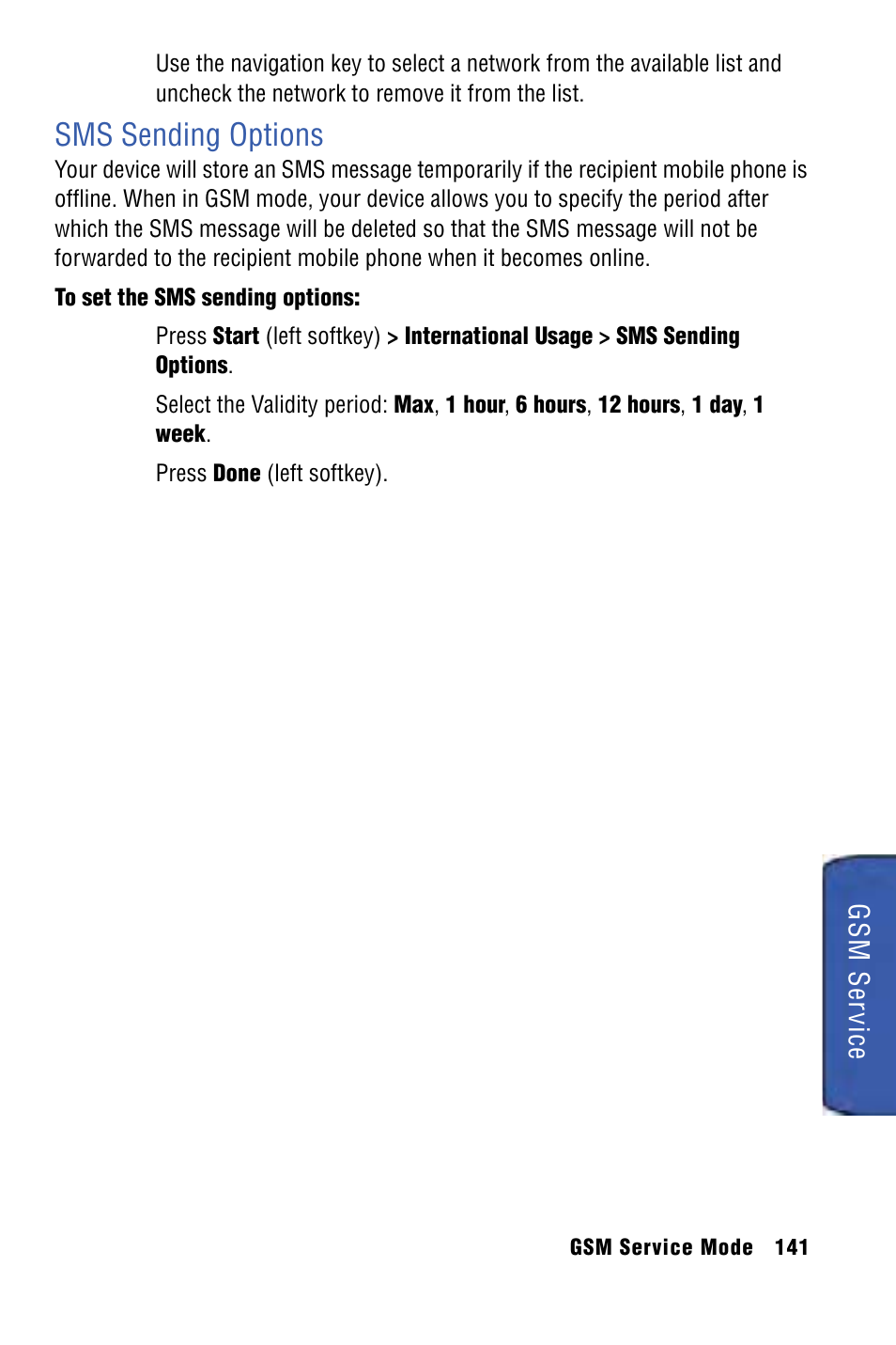 Sms sending options | Samsung SPH-I325 User Manual | Page 149 / 164
