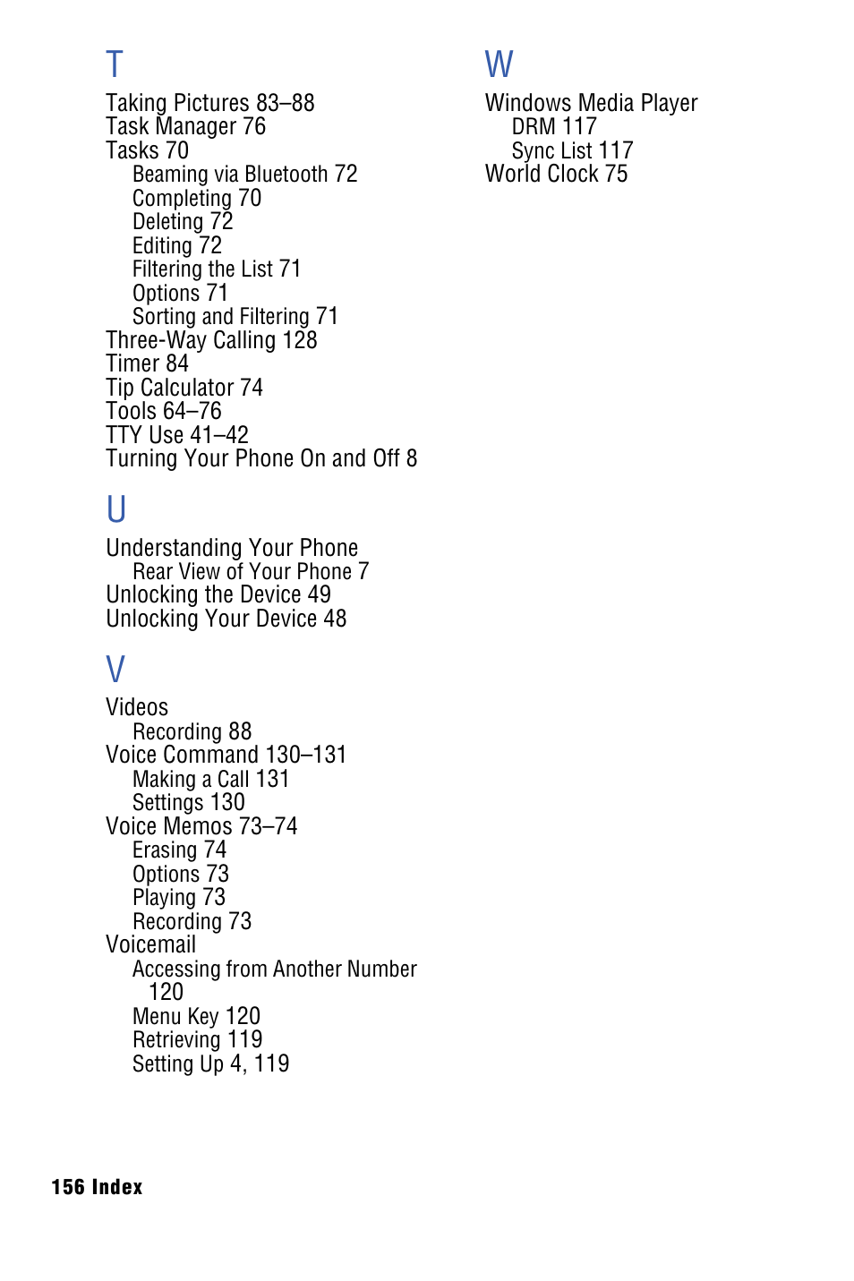 Samsung SPH-I325 User Manual | Page 164 / 164