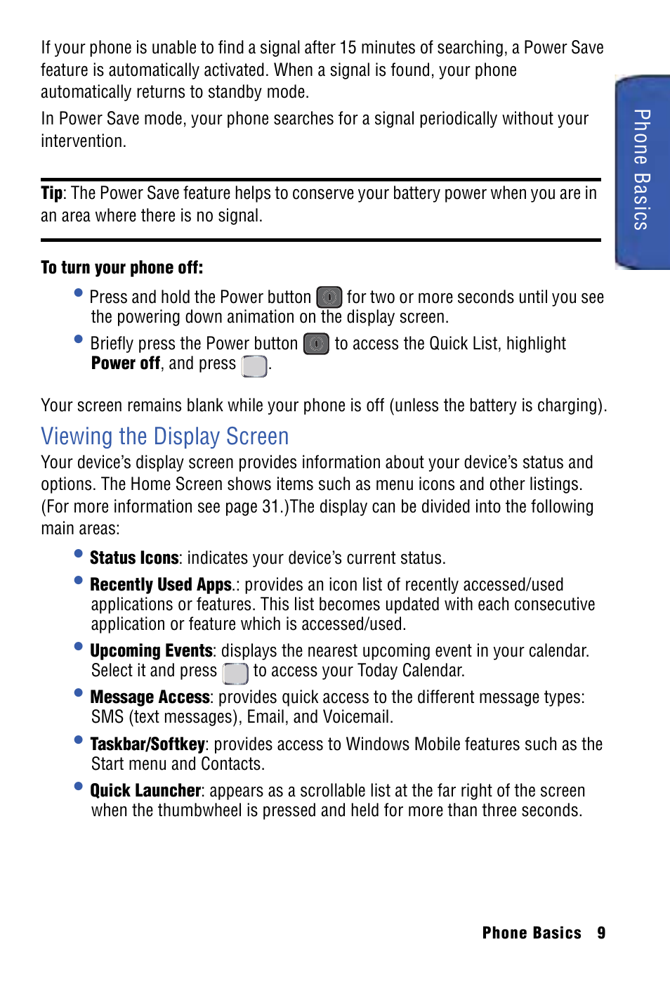 Turning your phone on and off, Viewing the display screen | Samsung SPH-I325 User Manual | Page 17 / 164