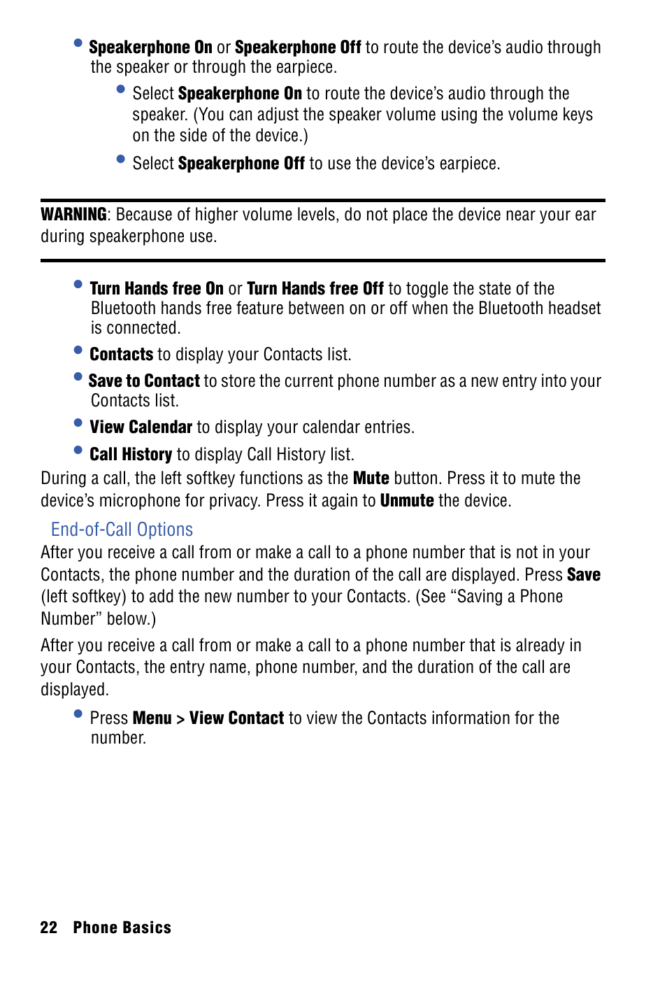 Samsung SPH-I325 User Manual | Page 30 / 164