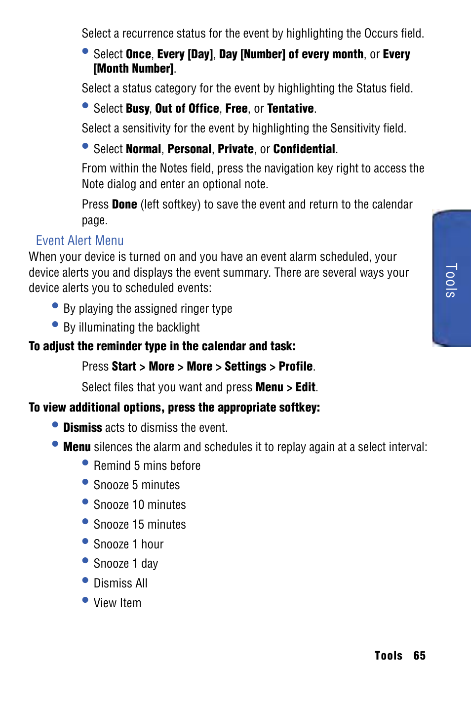 Samsung SPH-I325 User Manual | Page 73 / 164