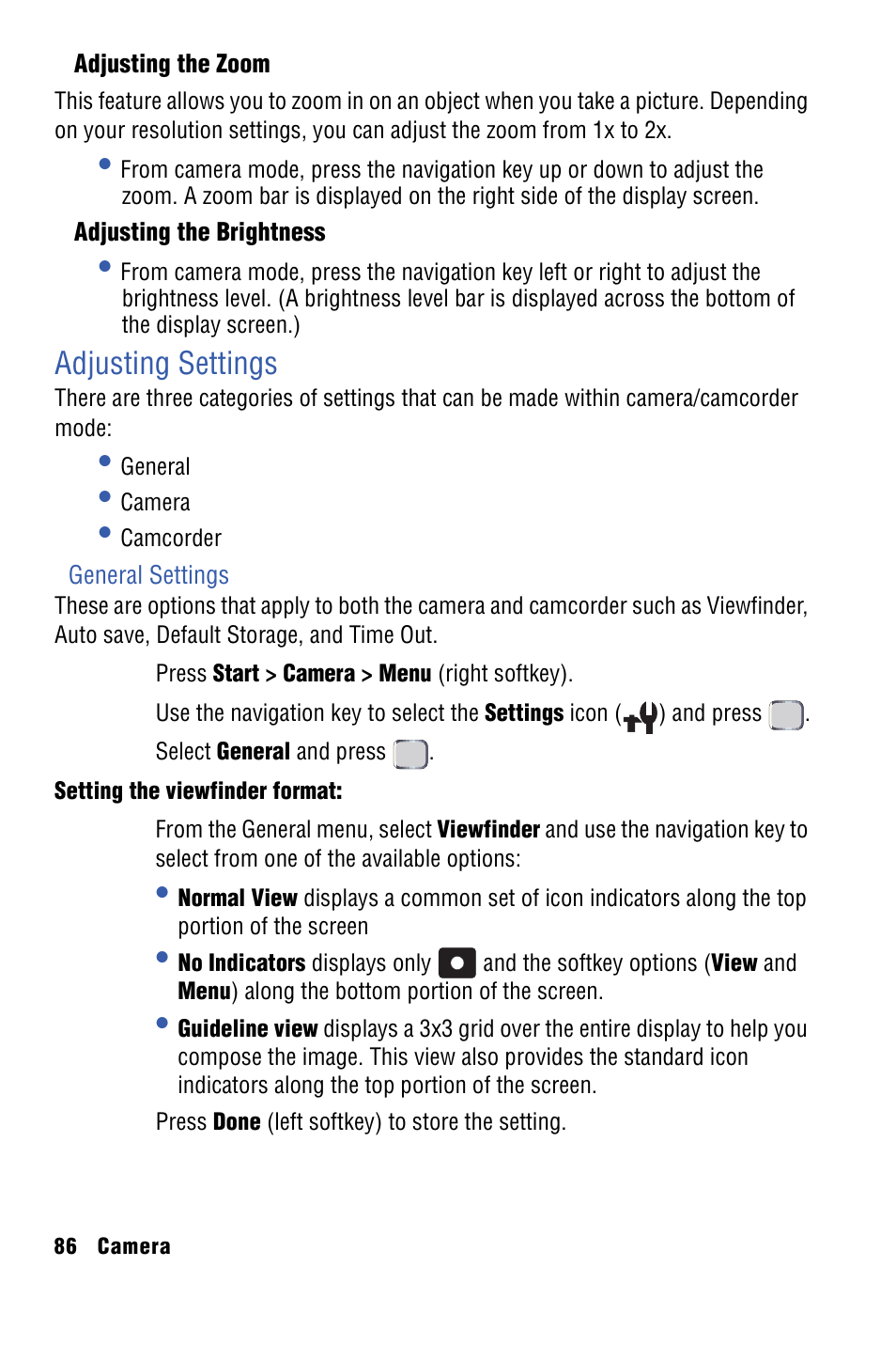 Adjusting settings | Samsung SPH-I325 User Manual | Page 94 / 164