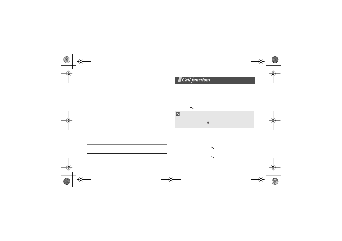 Using number mode, Using symbol mode, Call functions | Making a call, Advanced calling features | Samsung Blackjack Access User Manual | Page 24 / 85