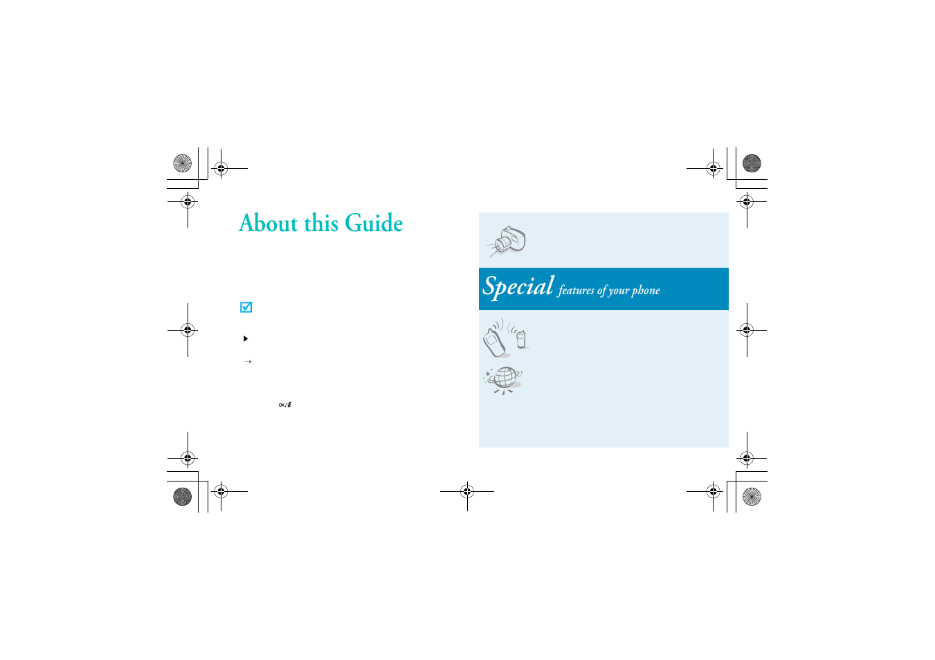 About this guide, Special features of your phone, Special | Features of your phone | Samsung Blackjack Access User Manual | Page 5 / 85