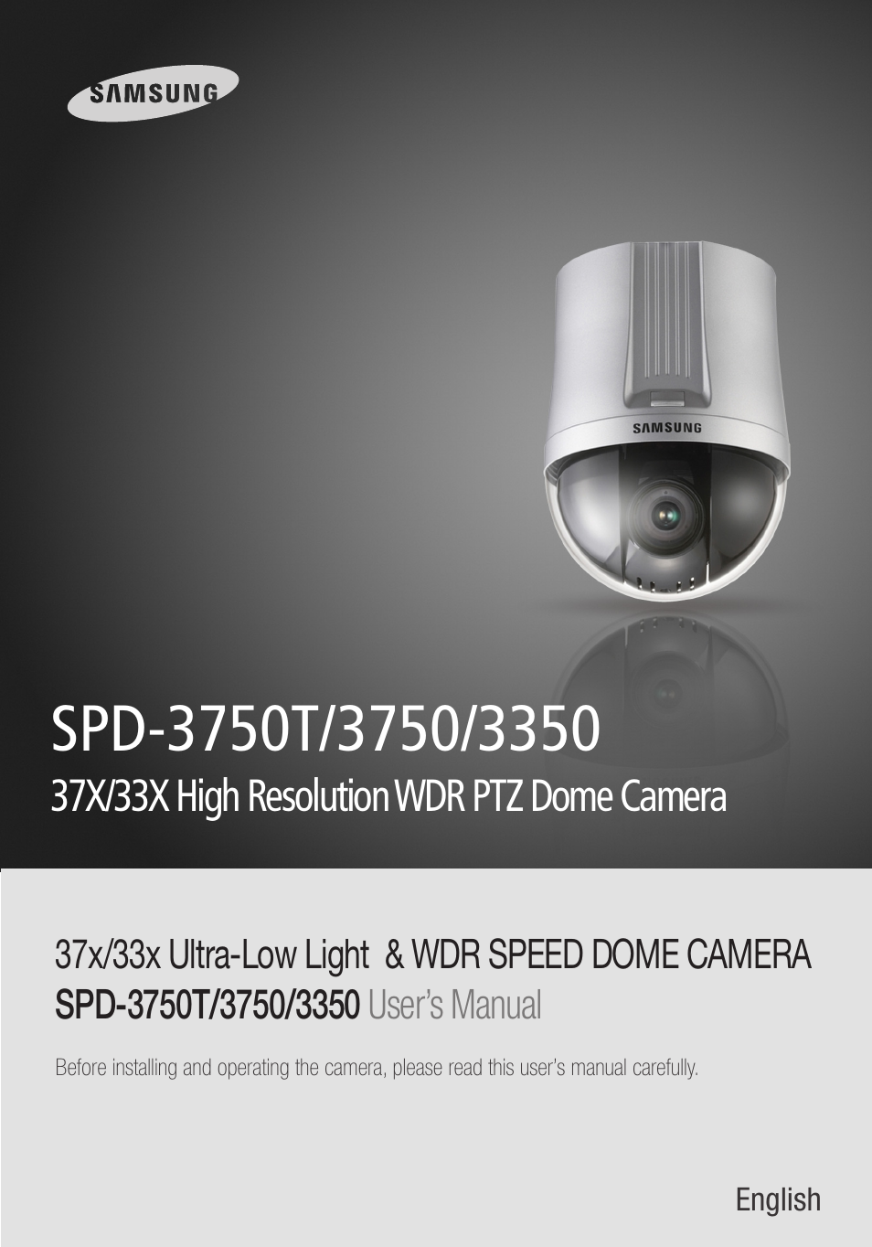 Samsung SPD-3750T User Manual | 41 pages
