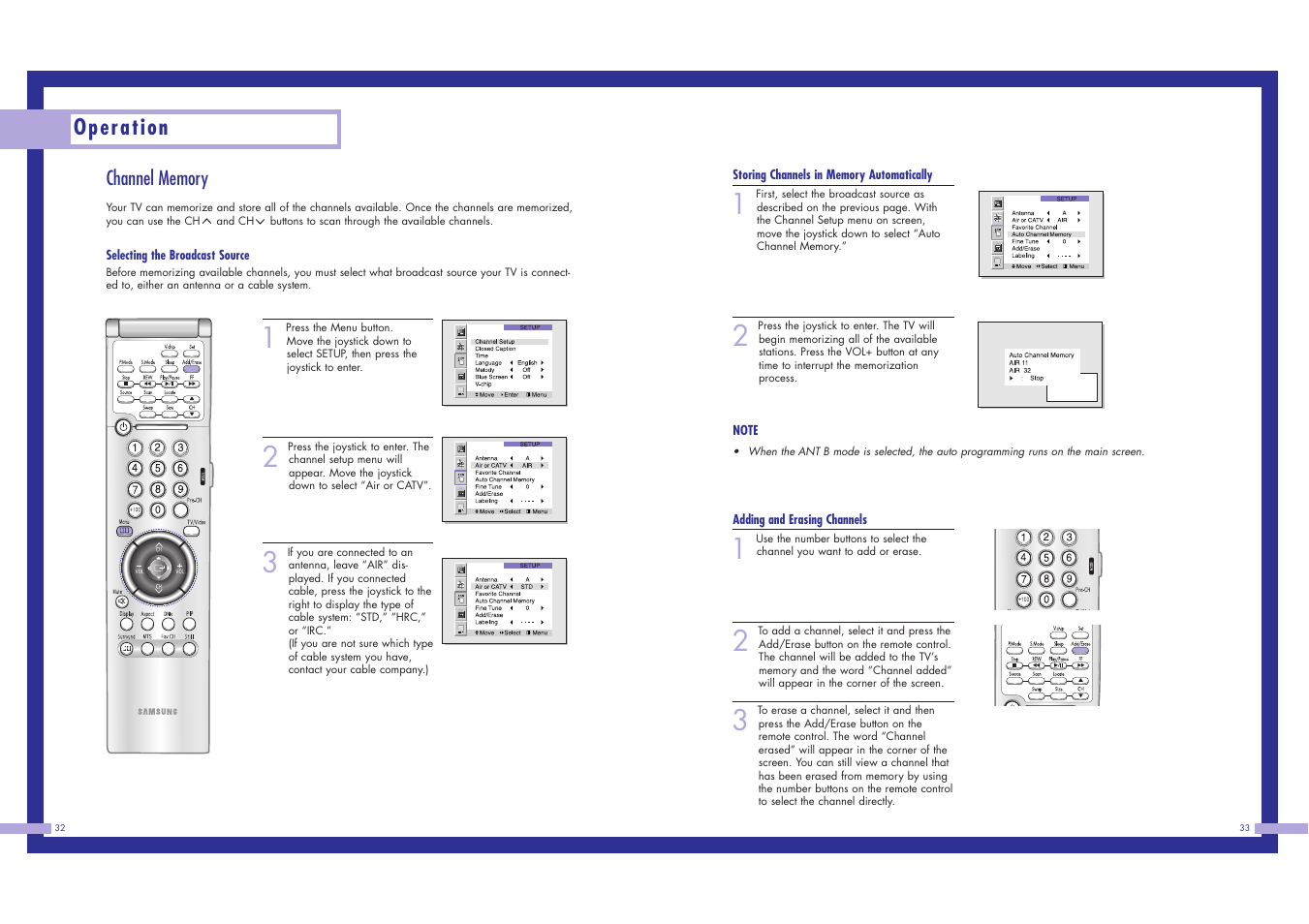 Operation | Samsung LN437W User Manual | Page 17 / 46