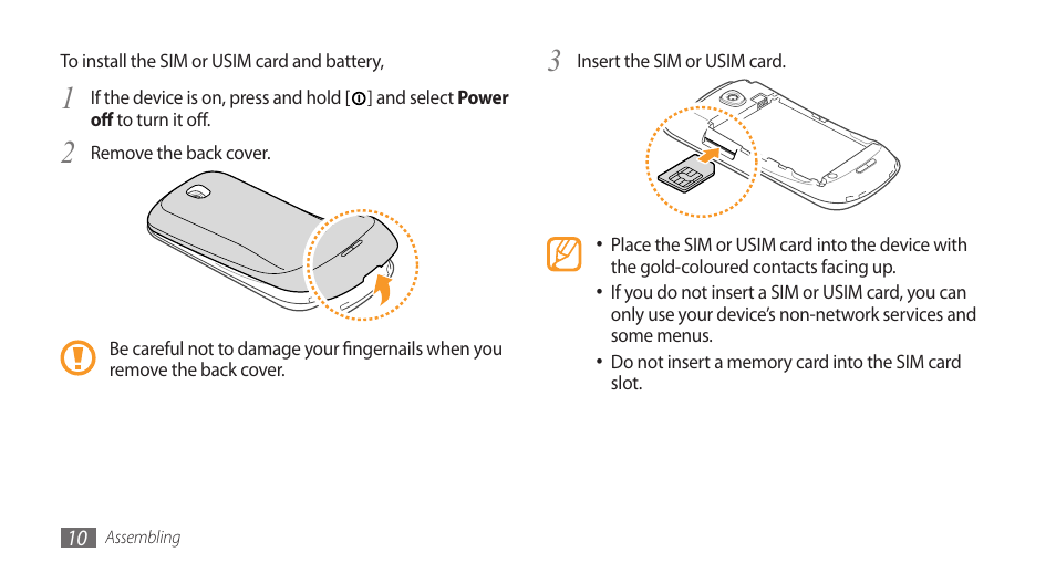 Samsung Galaxy 3 User Manual | Page 10 / 128