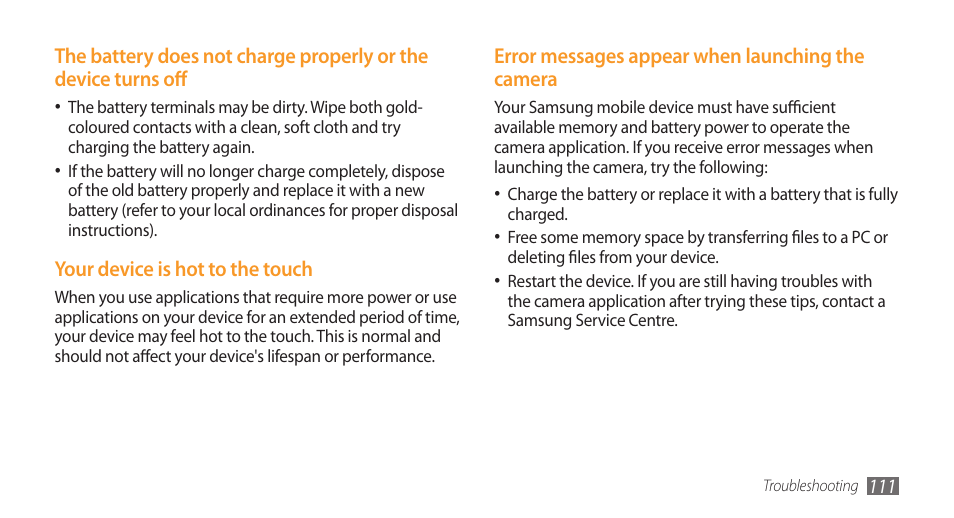 Samsung Galaxy 3 User Manual | Page 111 / 128
