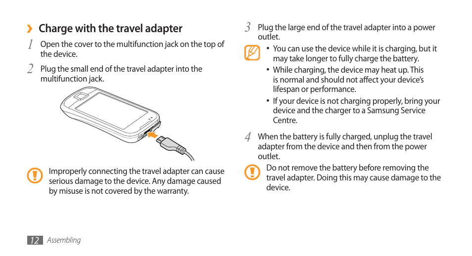Samsung Galaxy 3 User Manual | Page 12 / 128