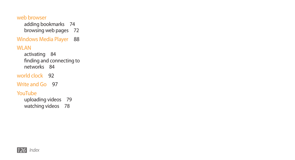 Samsung Galaxy 3 User Manual | Page 126 / 128