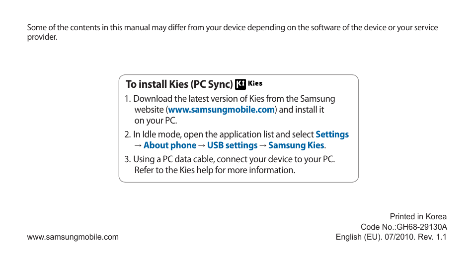 Samsung Galaxy 3 User Manual | Page 128 / 128