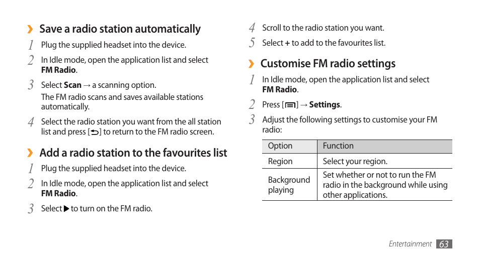 Samsung Galaxy 3 User Manual | Page 63 / 128