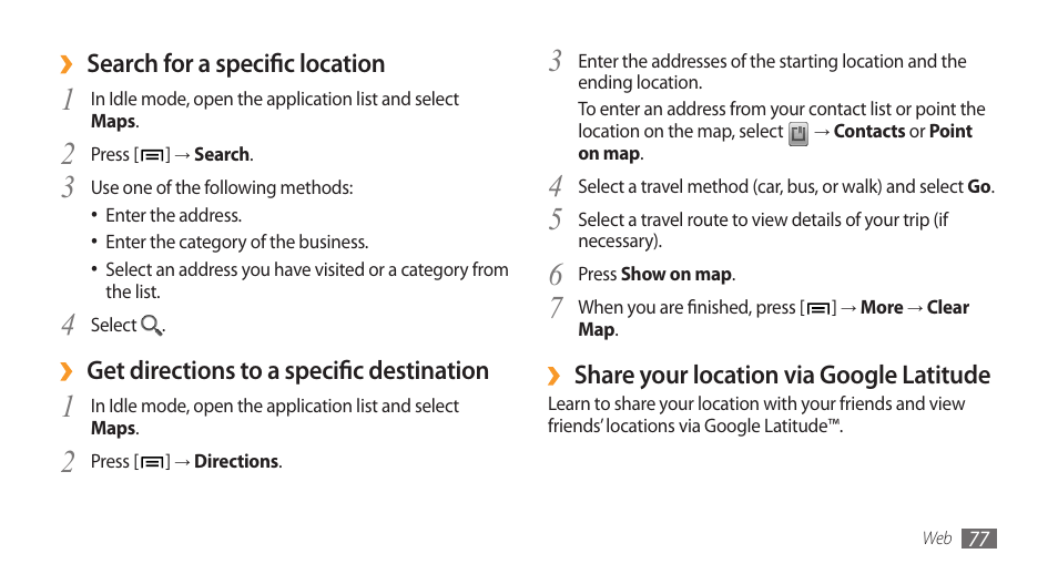 Samsung Galaxy 3 User Manual | Page 77 / 128
