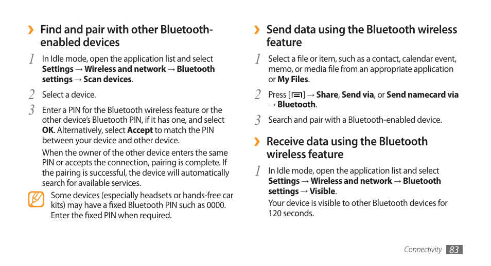 Samsung Galaxy 3 User Manual | Page 83 / 128