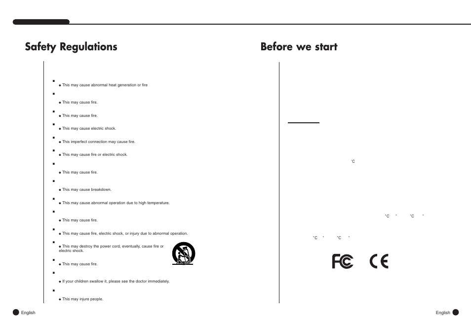Safety regulations, Before we start, Standards approvals | Warning | Samsung SHR-4081N/P User Manual | Page 2 / 105