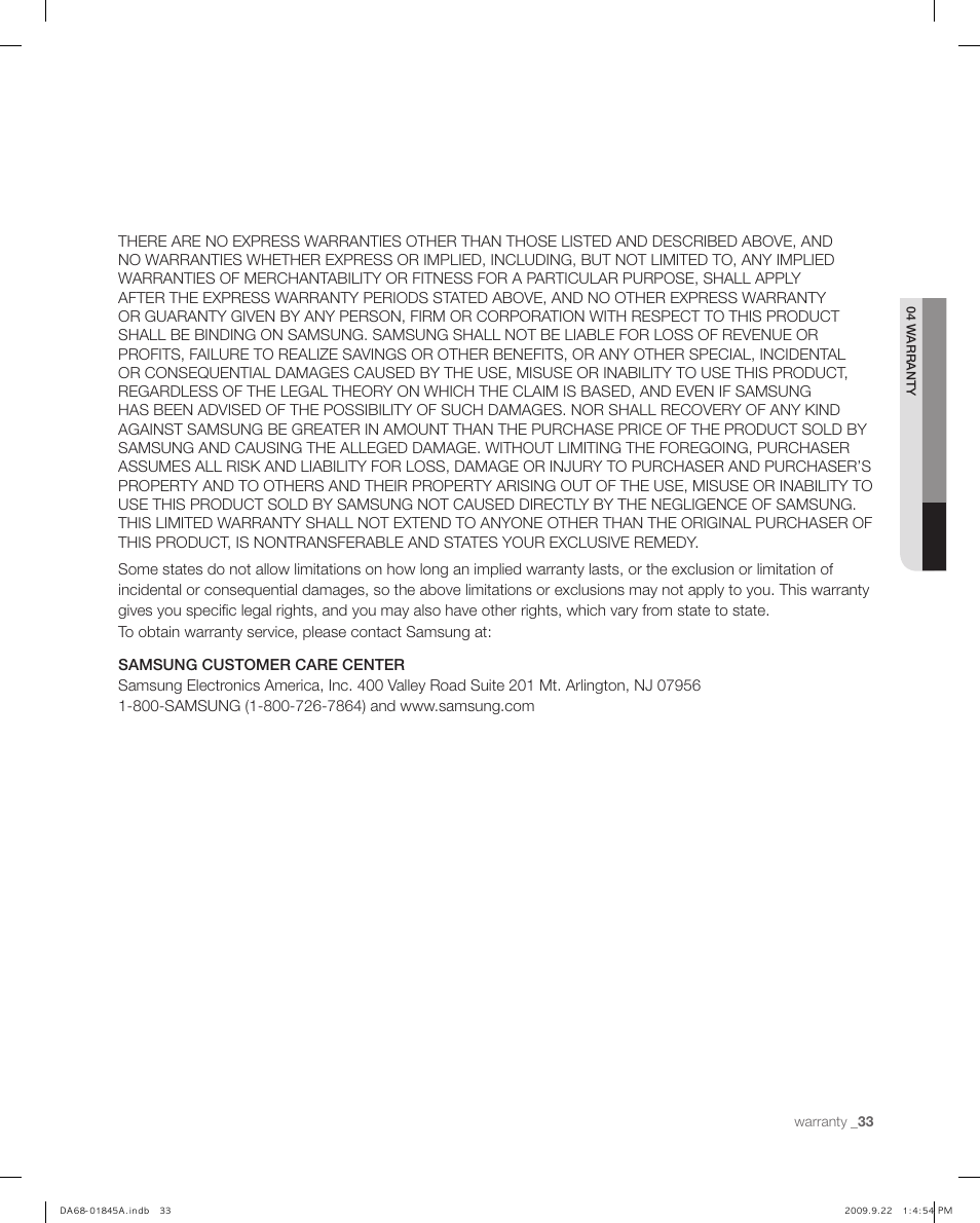 Samsung RF195AB User Manual | Page 33 / 34