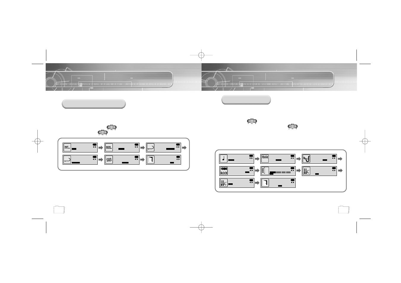 Setting up eq, Repeating tracks, Track repeating function eq function | Samsung YP-55 User Manual | Page 24 / 37