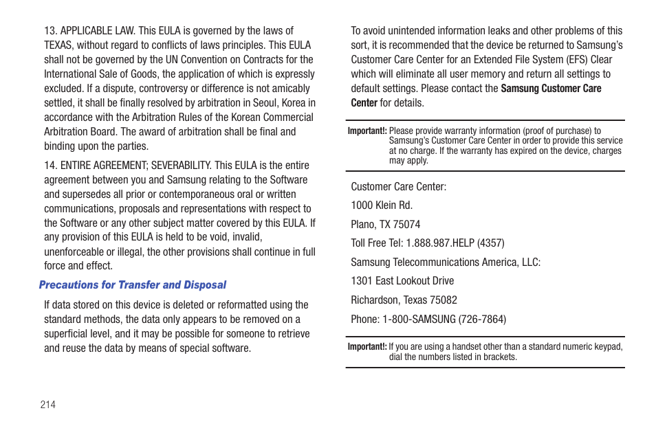 Samsung GH46-00842A User Manual | Page 218 / 226