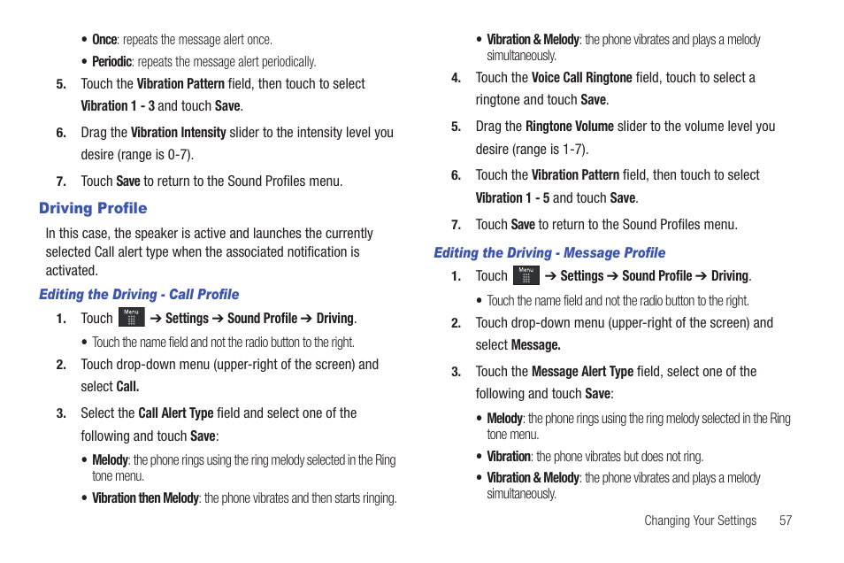 Driving profile | Samsung GH46-00842A User Manual | Page 61 / 226