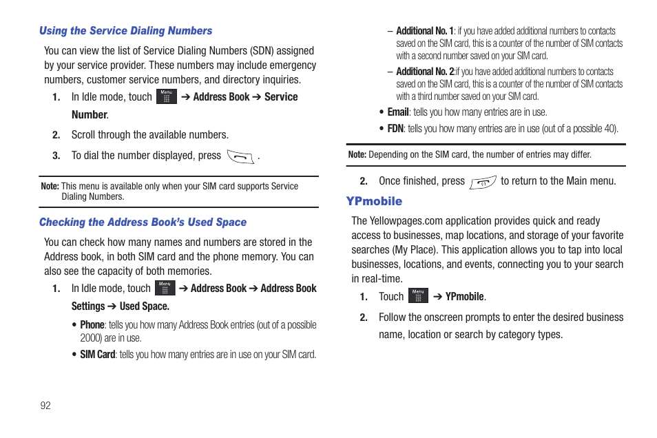 Ypmobile | Samsung GH46-00842A User Manual | Page 96 / 226